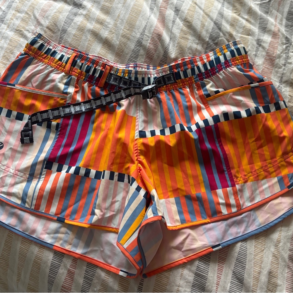 Nani Swimwear Striped Multicolor Women’s Unita Shorts XXL